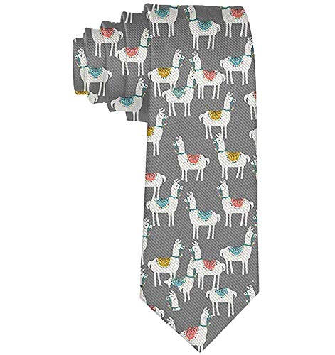 Elegante Novedad Hombres 'S Corbata Delgada Corbata Para Boda/Fiesta/Oficina/Regalo (Llama Alpaca)
