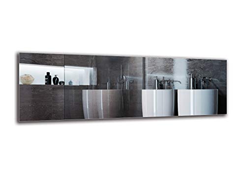 Espejo Standard - Espejo sin Marco - Dimensiones del Espejo 150x50 cm - Espejo de baño - Espejo de Pared - Baño - Sala de Estar - Cocina - Hall - M1ST-01-150x50 - ARTTOR