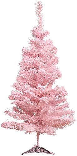 FTFTO Living Equipment Christmas Tree Decorations Flowers Glitter Ornaments Christmas Metal Legs For Holiday Decoration Wedding Artifical Christmas Tree Pink 300cm (Color : Pink Size : 3Ft(90CM))