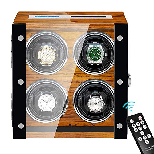 GLXLSBZ Enrollador automático de Relojes Caja enrolladora de Relojes Motor Extremadamente silencioso Pantalla táctil LCD Iluminación incorporada para Hombres Reloj para Mujeres (Tamaño: 2 + 0)