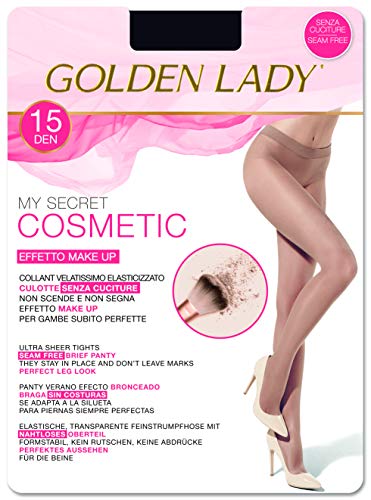 Goldenlady My Secret 15 3p Medias, 15 DEN, Negro (Negro 099a), Small (Talla del fabricante: 2 – S) (Pack de 3) para Mujer