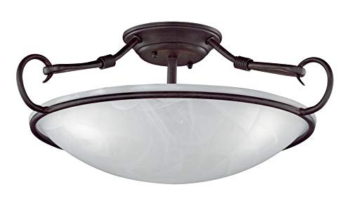 Honsel 22153 - Lámpara de techo con aire antiguo, color blanco