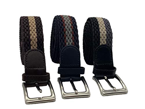 HW 3 cinturones elásticos multicolores con una longitud total de 110 cm y un ancho de 3,5 cm. Nuevo diseño que se adapta a casi todas las prendas.