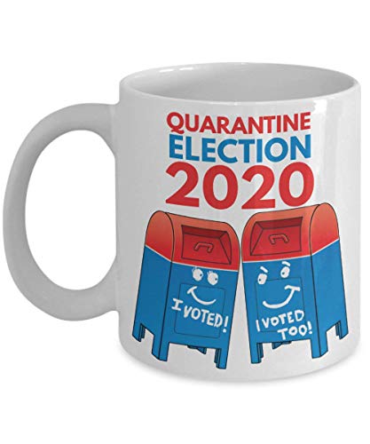 I Voted Funny Mailboxes, Voted Too Mail In Ballots Coffee Mug 2020 Quarantine Election Trump Mug mug 11 Oz