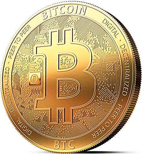innoGadgets Moneda física de Bitcoin revestida en Oro auténtico de 24 Quilates. Una verdadera Pieza de coleccionista – Colección 2018. Una adquisición obligada para Todo fanático del Bitcoin