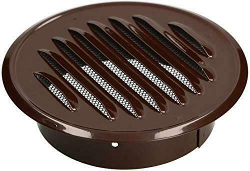KOTARBAU® Haeusler-Shop - Rejilla de ventilación (100 mm, chapa de zinc), color marrón