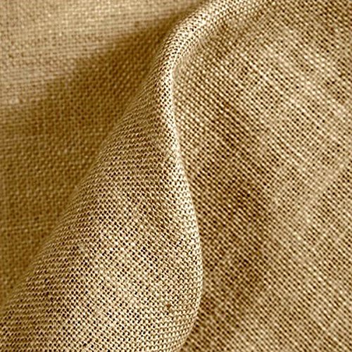 Kt KILOtela Tela de arpillera/Saco - Yute - Manualidades, Costura - Retal de 100 cm Largo x 147 cm Ancho | Color Natural ─ 1 Metro