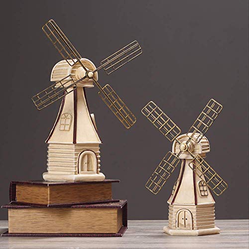 KUAQI Molino de Viento holandés Modelo Tienda de decoración Decoraciones Muebles creativos Regalos