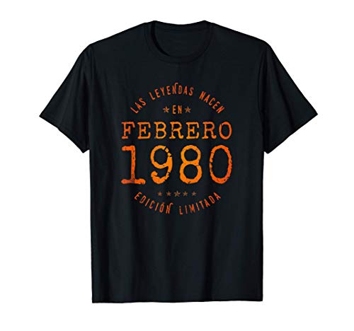 Las Leyendas nacen en Febrero de 1980 - Regalo de 41 años Camiseta