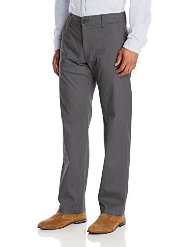 Lee - Pantalones Extreme Comfort de corte recto para hombre, color caqui Negro gris oscuro 36W/30L