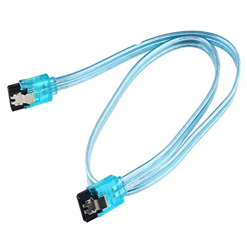 Lodenlli Cable de Datos HDD de Alta Velocidad Unidad de PC de Alta Velocidad con Cable SATA 3.0 III de 20 Pulgadas y 50 CM
