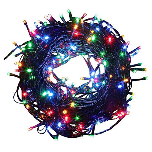 Luces de la secuencia funciona con pilas, 200 luces de hadas del LED 20M / 66FT, 8 modos de iluminación IP44 impermeabilizan las luces decorativas para el jardín, la boda, la fiesta de Navidad