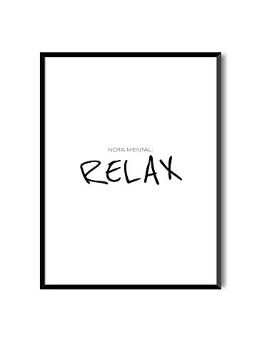 MILUKA Láminas para enmarcar colección Mensajes | Relax | Tamaño 20x30cm, 30x40cm, 50x70cm (20 x 30 cm)