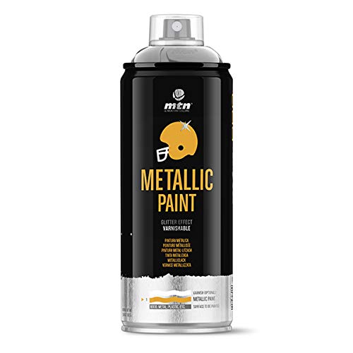 Montana Colors MTN PRO Metalizado Aluminio R-9006 400ml - Spray, Aluminio, 400 ml