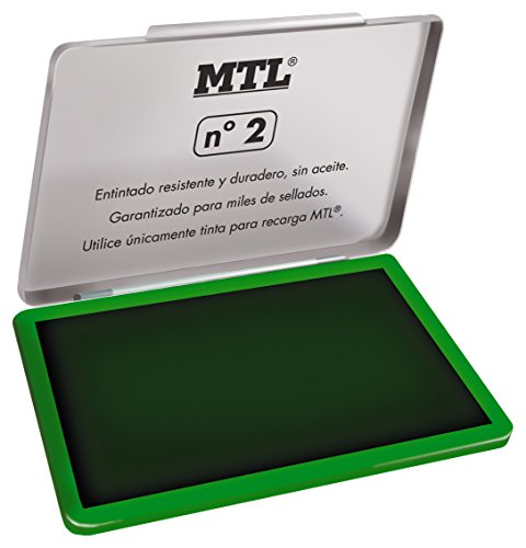 MTL 79533 - Tampón metálico de sellar, 109 x70 mm, color verde