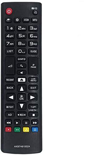 MYHGRC Reemplazo Mando a Distancia Pare LG AKB74915324 para LG Smart TV-No Requiere configuración Mando a Distancia para LG TV