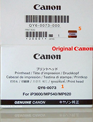 Original Canon cabezal de impresión para Canon Pixma MP540, MP550, MP560, MP620 con 6 meses de garantía