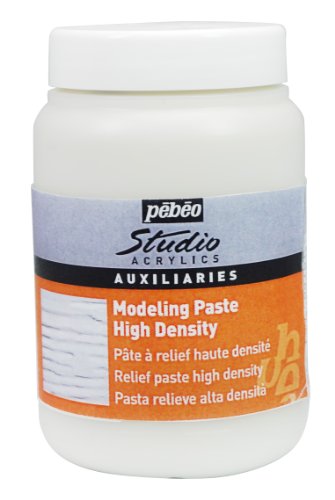 PEBEO Studio Acrylics Auxiliaries - Pasta para Relieve de Alta Densidad (250 ml), Color Blanco