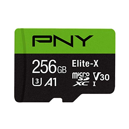 PNY Elite-X microSD 256GB, U3, V30, A1, Class 10, hasta 100MB/s - P-SDU256U3100EX-GE 1 256 GB