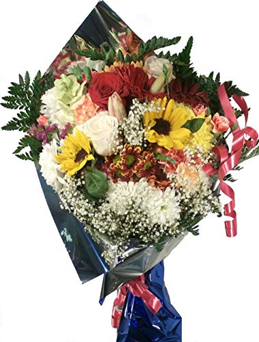 Ramo de flores naturales a domicilio variadas a domicilio con envio y nota dedicatoria incluidos en el precio