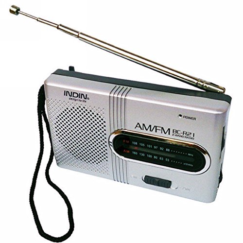 Regard L BC-R21 Mini Radio portátil Am FM Antena telescópica de Bolsillo Receptor de Radio Mundial Pilas del Altavoz