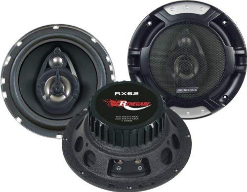 Renegade RX62 altavoz audio De 2 vías 200 W - Altavoces para coche (De 2 vías, 200 W, 100 W, 4 Ω, 60-20000 Hz, 14,3 cm)