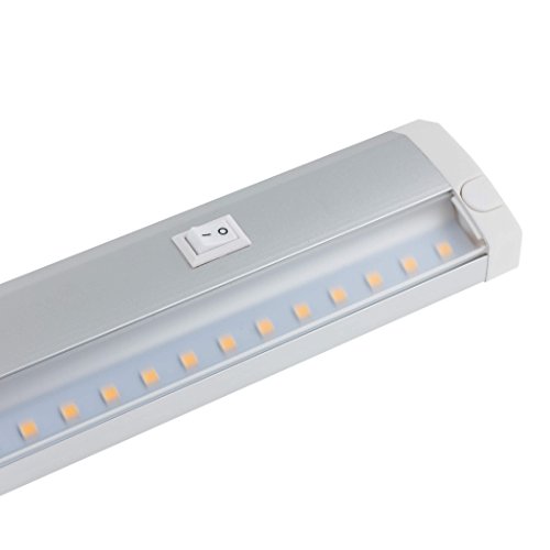 SEBSON® LED bajo mueble 60cm, tira de iluminación, Blanco cálido, 11W, 1000lm