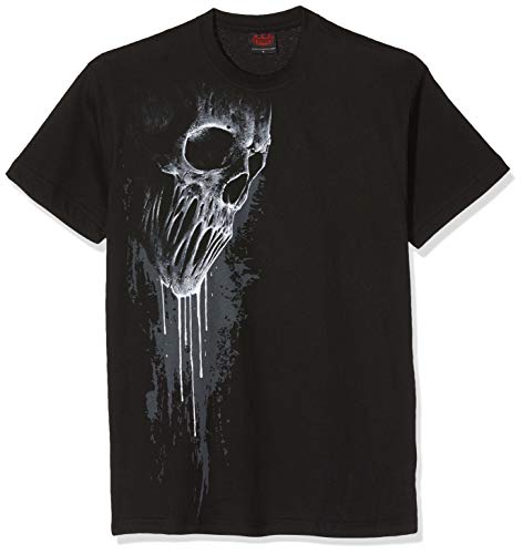 Spiral Direct Bat Curse-Front Print T-Shirt Camiseta, Negro (Black 001), 44 (Talla del Fabricante:) para Mujer