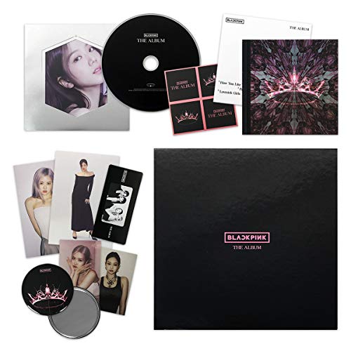 THE ALBUM [ VERSION #3 ] - BLACKPINK 1st Full Album CD + Photobook + PostCard Set + Credits Sheet + Lyrics Booklet + Photocards + Postcards + Sticker + FREE GIFT