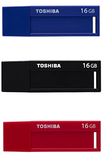Toshiba TransMemory U302 16GB USB 3.0 Negro, Azul, Rojo Unidad Flash USB - Memoria USB (USB 3.0 (3.1 Gen 1), Type-A, 0-50 °C, -20-60 °C, Tapa, Negro, Azul, Rojo)