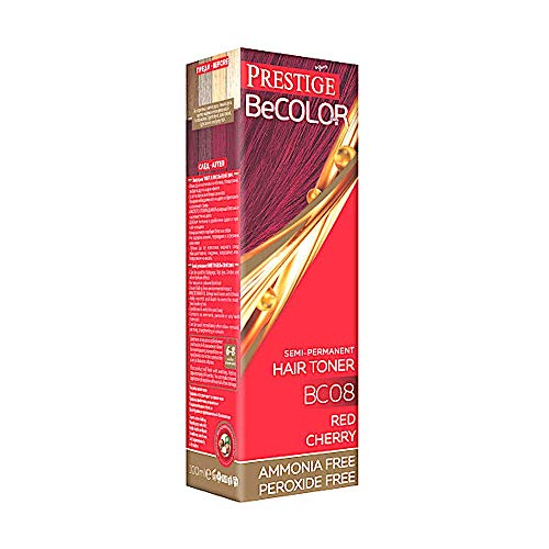 Vips Prestige BeColor Tinte Semi Permanente Color Rojo Cereza BC08, Sin Amoniaco Sin Peroxide