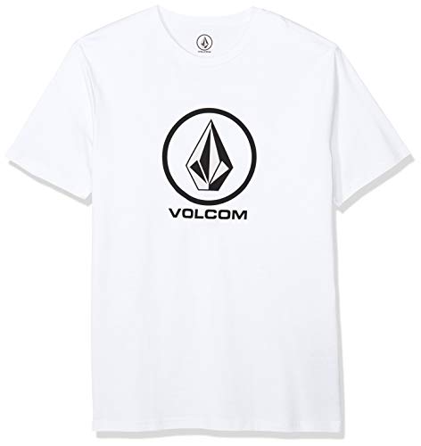 Volcom Crisp Stone BSC SS Camiseta De Manga Corta, Hombre, White, L