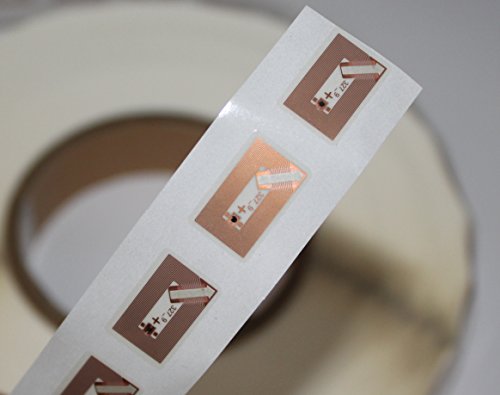 10 etiquetas Midas "pequeñas" transparentes ZipNFC NXP NTAG213 NFC 12 x 19 mm: oblea fina