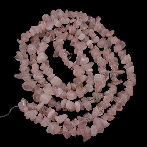 120 perlas de piedra natural de cuarzo rosa, 5-8 mm, G301