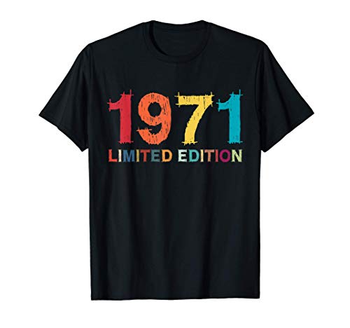 49 Años Cumpleaños Hombre Mujer Regalo Deco Divertido 1971 Camiseta