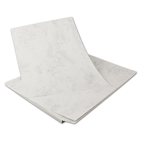 50 pieza/DIN A4, cartón gris mármol – 200 g/m², 210 x 297 mm//Calidad Profesional