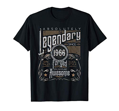 55º Regalo de cumpleaños 1966 Año de nacimiento, Vintage Camiseta