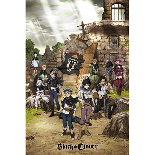 608881 - Black Clover - Poster - Compagnie Taureau Noir & Yuno - roulé filmé (91,5x61) (PlayStation 4)