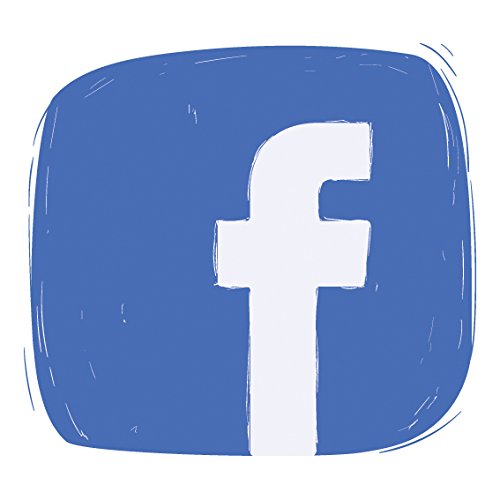 Adhesivo de vinilo autoadhesivo con icono de redes sociales de Facebook | Adhesivo para ventana | Arte de pared | Decoración artística | Letreros de puerta