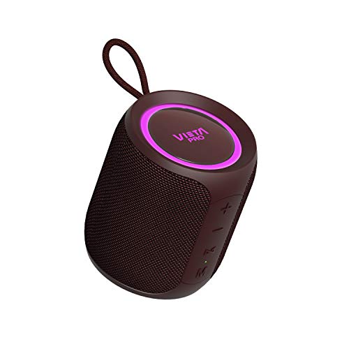 Altavoz Easy 2 de Vieta Pro, con Bluetooth 5.0, True Wireless, Micrófono, Radio FM, 12 Horas de autonomía, Resistencia al Agua IPX7 y botón Directo al Asistente Virtual; Acabado en Color Burdeos.