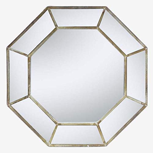 Better & Best 2711110 Espejo octogonal con marco de espejo de espejo, color: espejo, Medidas: 73x6x73