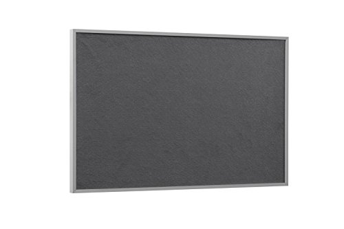 Bi-Office New Basic - Tablero de fieltro, 585 x 385 mm, color gris