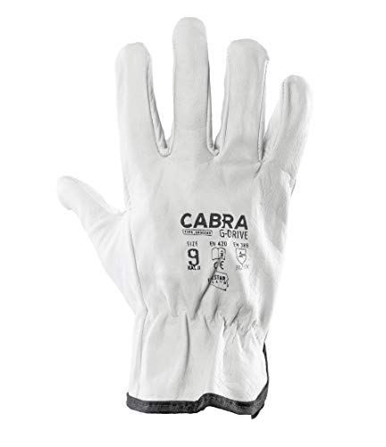 Cabra G-Drive 1 par de guantes de montaje, guantes de protección, piel de cabra, guantes de trabajo (1, 10 (XL)
