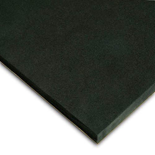 Caucho Esponjoso Plancha Adhesivo Din A4 Medidas 21cm x 29,7cm Grueso 15mm Color negro