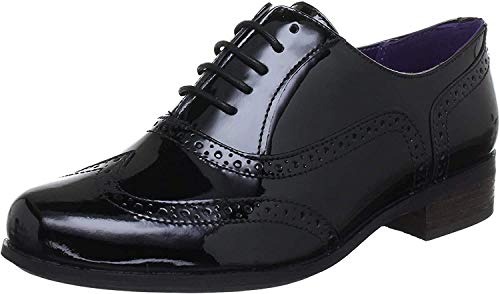 Clarks Hamble Oak, Zapatos de Cordones Derby Mujer, Negro (Black Pat), 40 EU