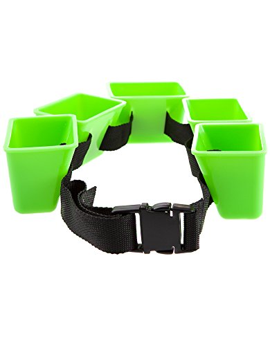 DAM Cinturón de Entrenamiento para Nadar Mad Wave Break Belt, Negro/Verde