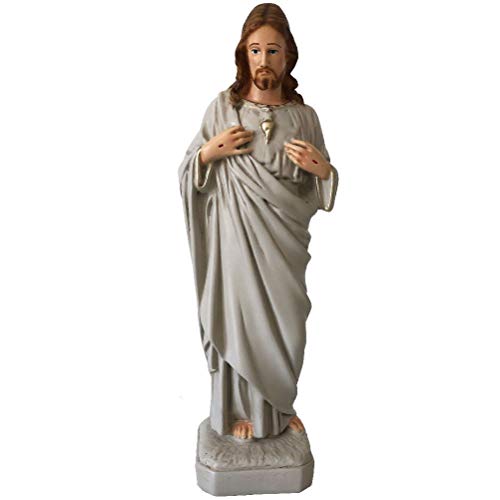 Figura de Jesús Cristo Sagrado Corazón Beige Interior y Exterior