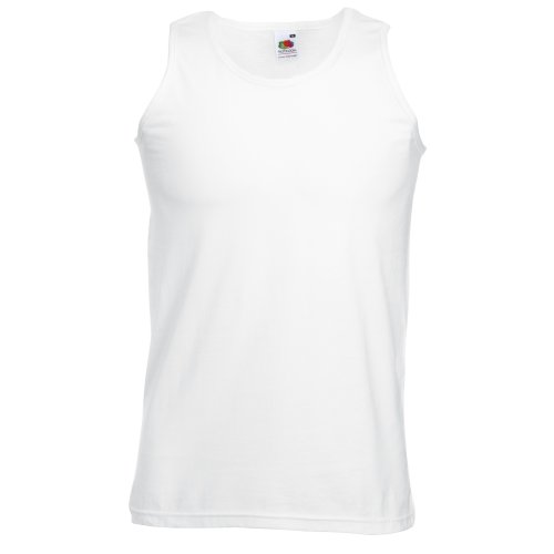 Fruit of the Loom - Camiseta Básica de Tirantes para Hombre (Extra Grande (XL)/Blanco)