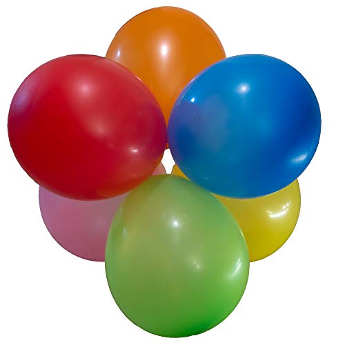 fundesign Juego: 6 unidades de globos gigantes XXL de 80 cm de diámetro, en 6 colores diferentes