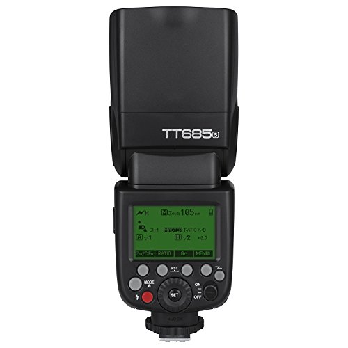 Godox TT685S TTL Flash de la cámara Flash Speedlite, 2.4G HSS 1/8000s TTL GN60 Flash electrónico Compatible con el Sistema de iluminación inalámbrico de Sony Compatible con TTL Flash automático